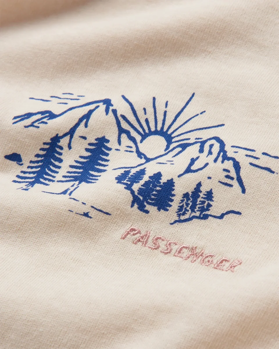 T-shirt à Manches Longues en Coton Recyclé Riser - Birch – Image 5