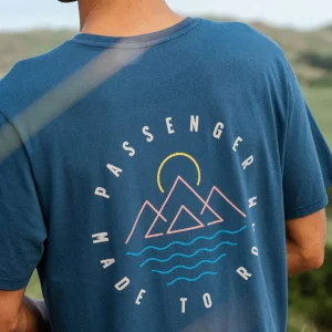 T-shirt en Coton Recyclé Escapism - Denim Foncé