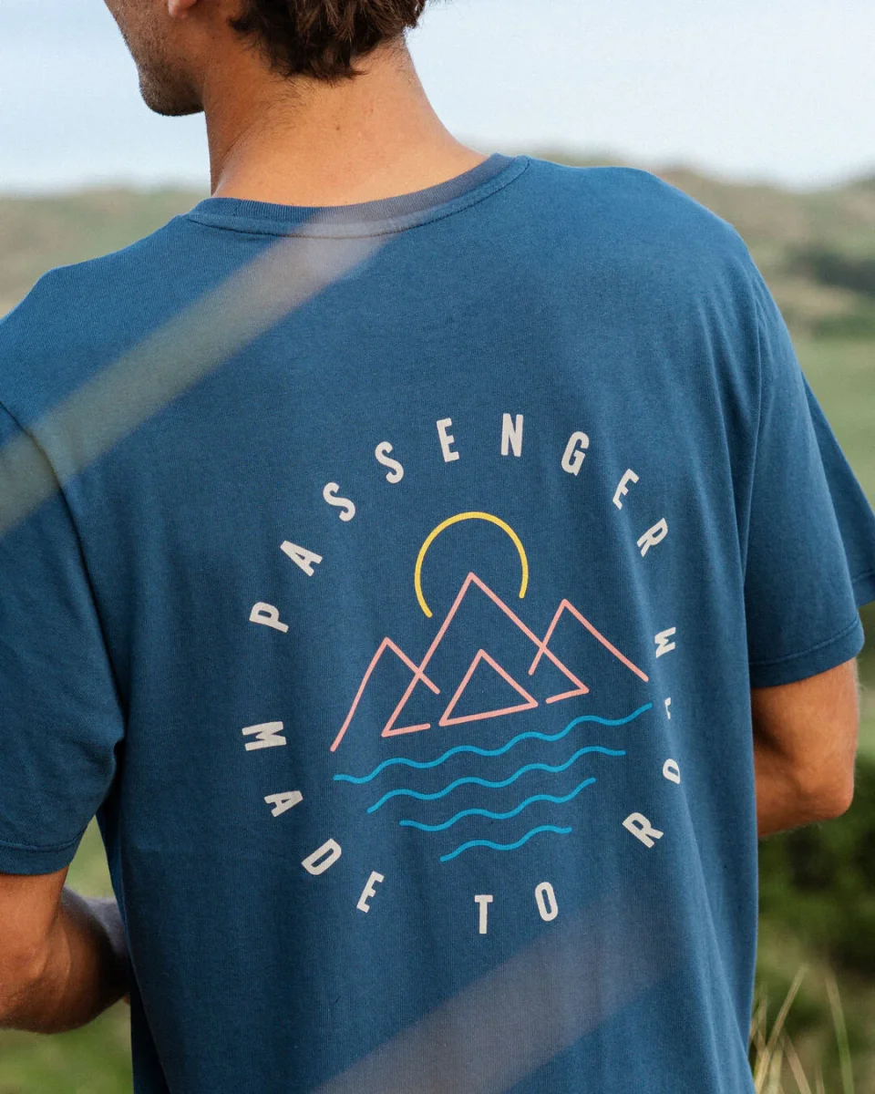 T-shirt en Coton Recyclé Escapism - Denim Foncé