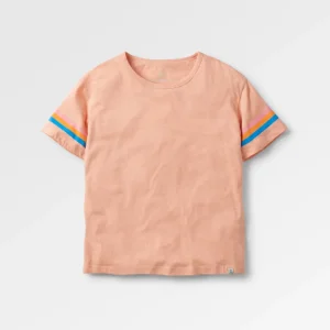 T-shirt en Coton Bio Poinsettia - Doux Abricot Chiné