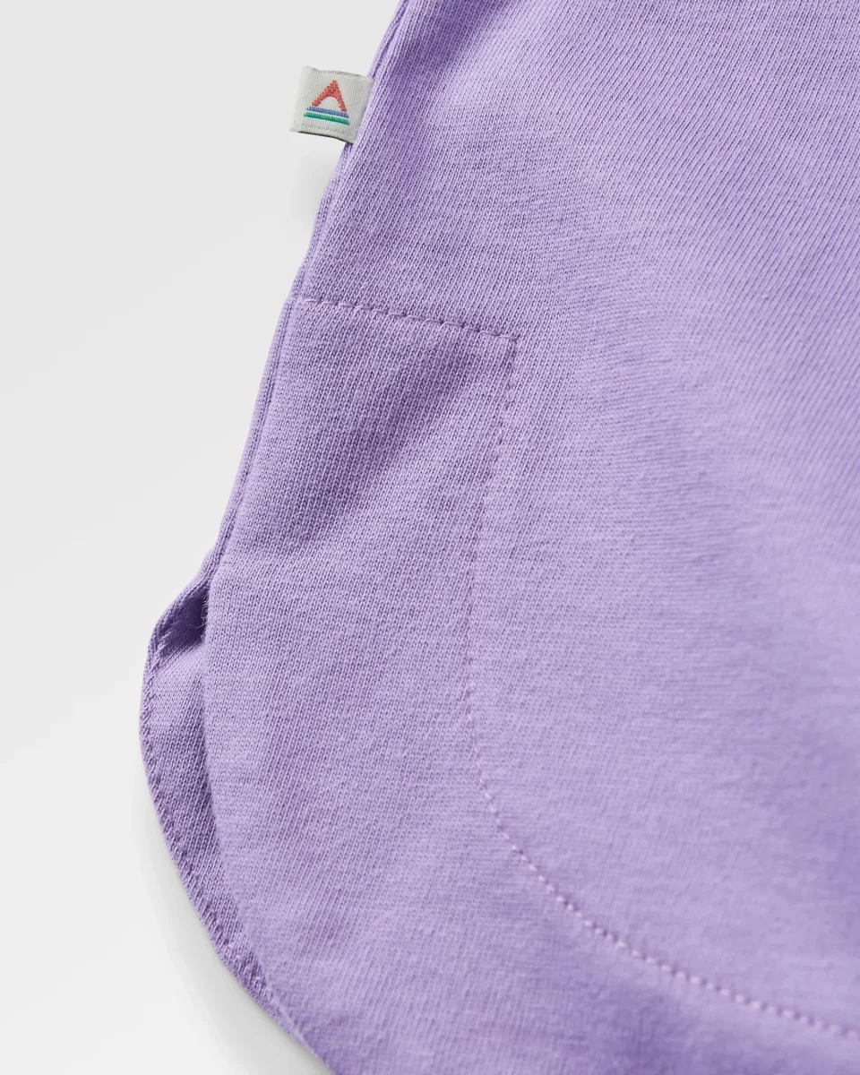 T-Shirt à Manches Longues en Coton Bio Easy Days - Violet Rétro – Image 9