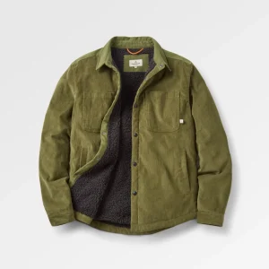 Surchemise en velours côtelé Kodiak 2.0 doublée Sherpa - Kaki