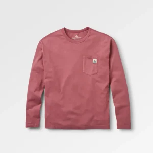 T-shirt à Manches Longues Coupe Décontractée Recyclé Heritage - Mauve Dusk