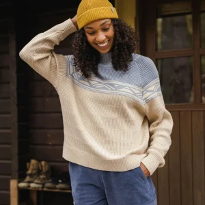 Pull bio en coton - Denim délavé