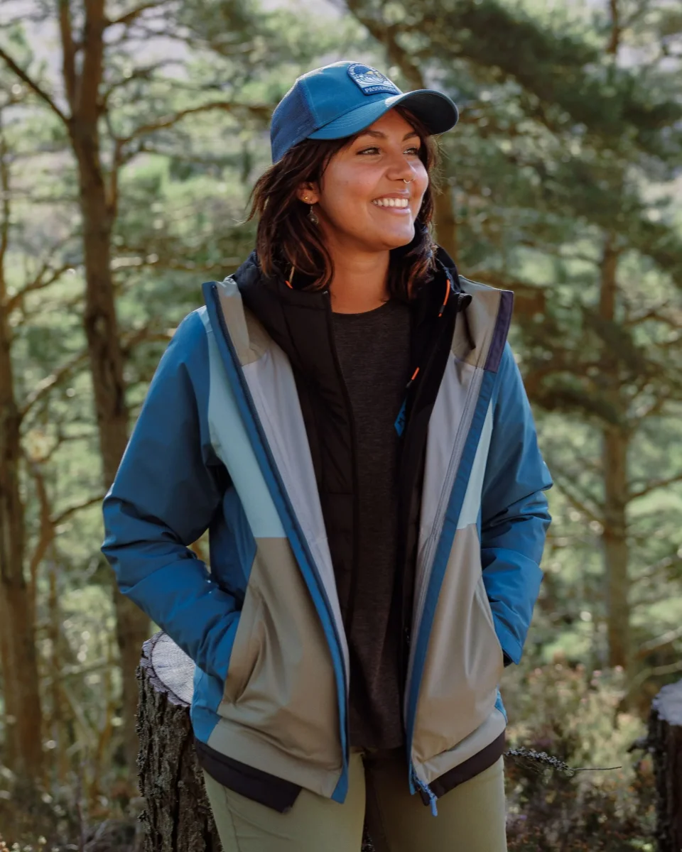 Veste Imperméable Recyclée Rainstorm - Tidal Blue/Arctic/Dusty Olive – Image 6