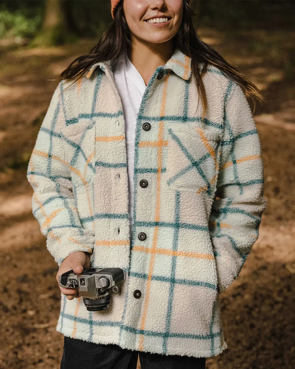 Chemise en Sherpa Recyclé Teint Olympus - Surf Spray Check
