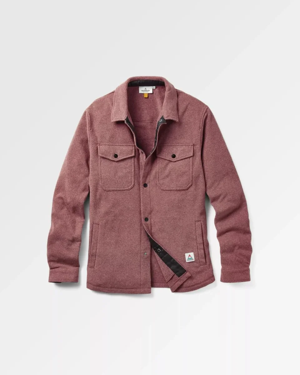 Chemise en polaire recyclée Maple - Wine Marl