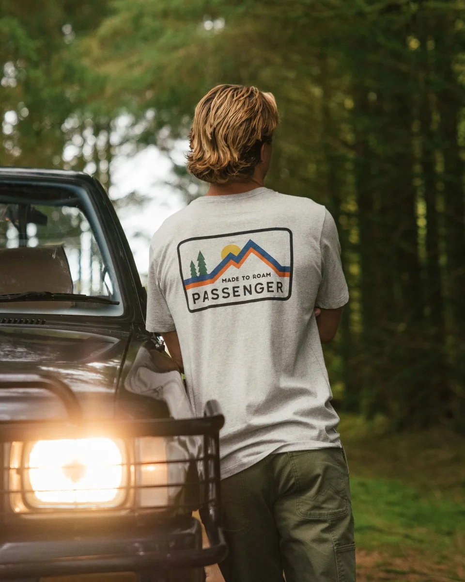 T-shirt en coton recyclé Made To Roam - Gris Marl