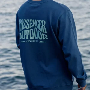 Sweatshirt en coton recyclé Yuca - Denim foncé