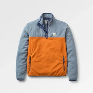 Veste polaire recyclée Set Off - orange coucher de soleil/gris orage