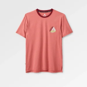 T-shirt classique recyclé actif - Rouge minéral chiné