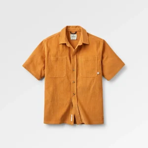 Chemise à Manches Courtes en Coton Côtelé Backcountry - Jaune Épicéa