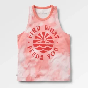 Débardeur en coton bio Discovery - Tie Dye Shell Pink