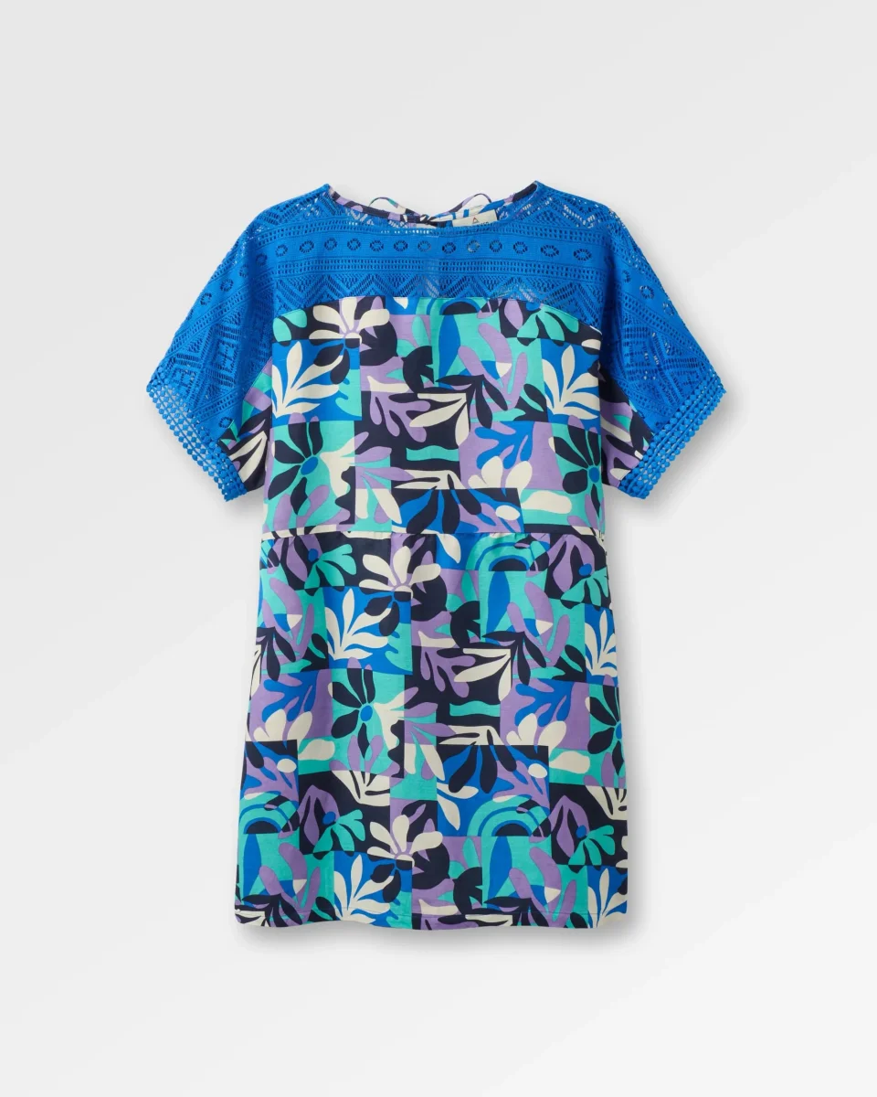 Robe de Plage en Lin Sono - Feuillage de Montagne Violet – Image 2