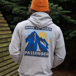 Hoodie en coton bio Distance - Gris Chiné