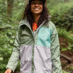 Veste Imperméable Recyclée pour Femmes Trailscape - Pistachio/Lilac Mist/Aqua