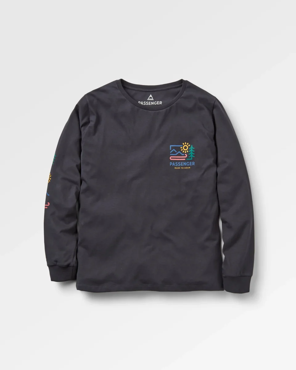 T-Shirt Manches Longues Recyclé Phoenix - Noir – Image 2