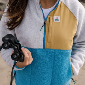 Polaire en Sherpa Recyclé Home - Bleu Atlantique