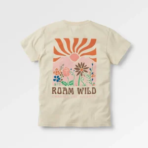 T-shirt recyclé Roam Wild - Bouleau