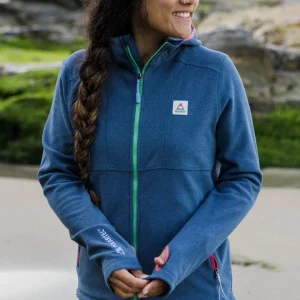 Polaire à Capuche Polartec® Recyclée Crest - Denim Foncé