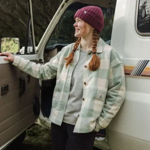 Surchemise en coton bio Flint - Pistachio Buffalo Check