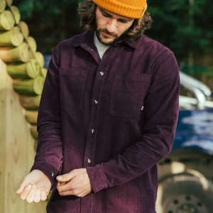 Chemise en Coton Côtelé Backcountry - Mûre profonde