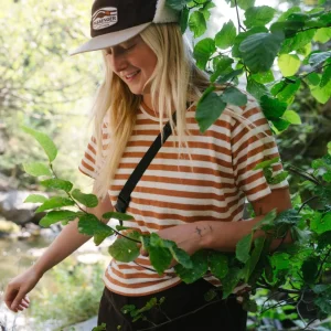 T-shirt en coton recyclé Panorama - Gingembre glacé