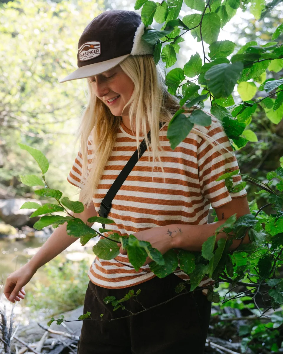 T-shirt en coton recyclé Panorama - Gingembre glacé