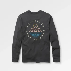 T-shirt Escapism Recycled à manches longues - Noir