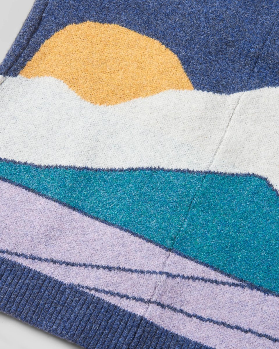 Cardigan Tricoté Recyclé Vista - Denim Foncé – Image 8