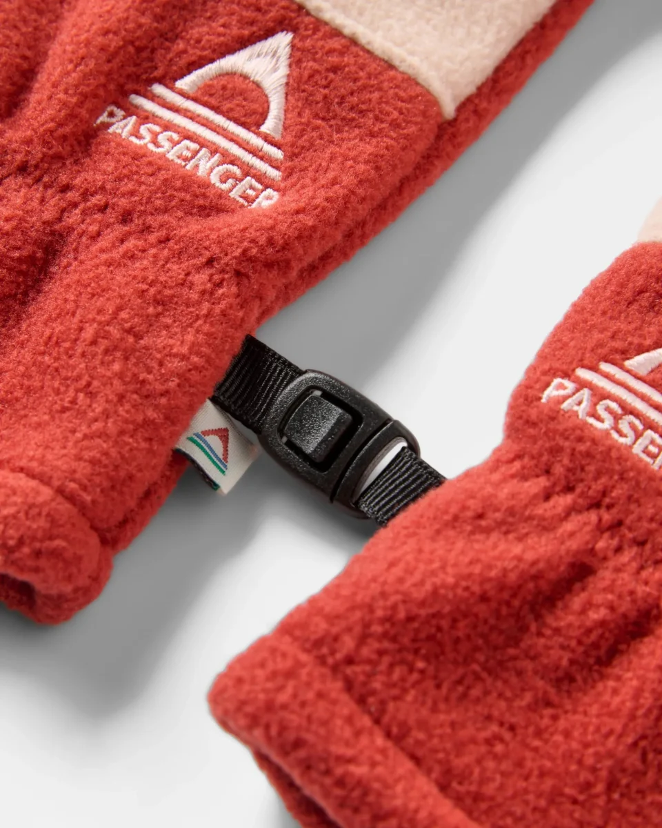 Gants en Polaire Recyclée Daytrip - Rouge Ocre/Blush – Image 5