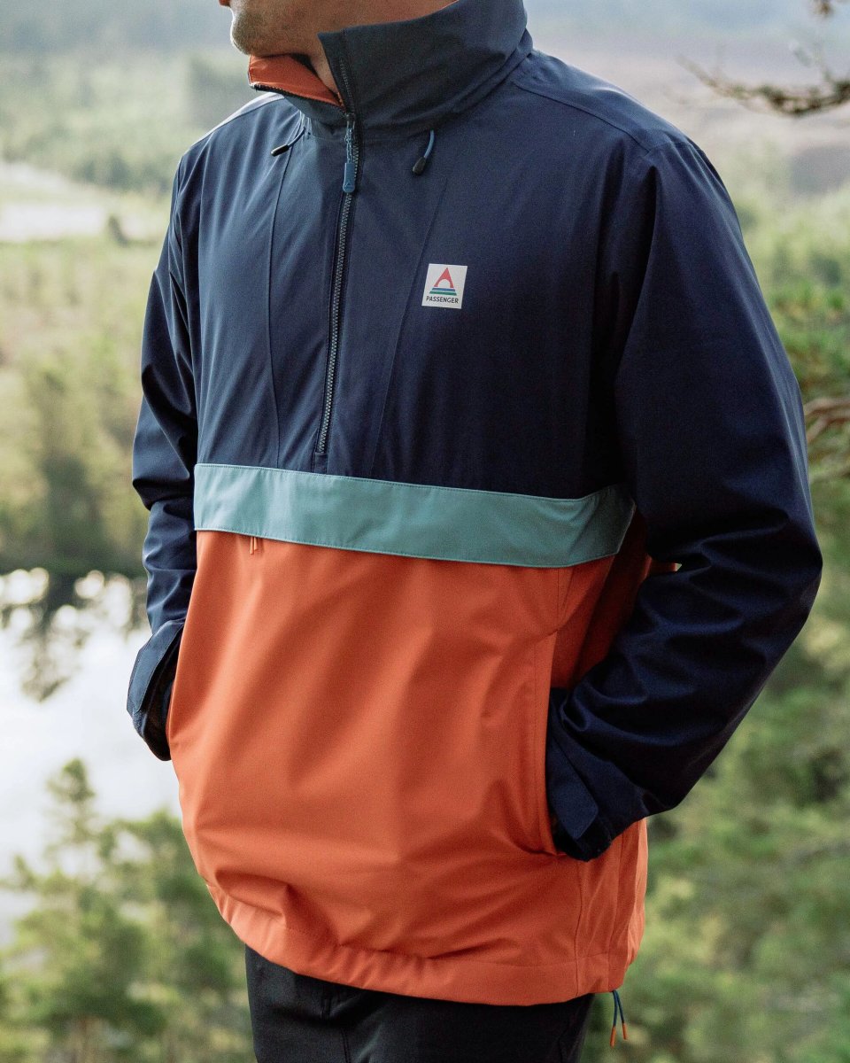 Anorak Imperméable Recyclé Diablo - Bleu Marine