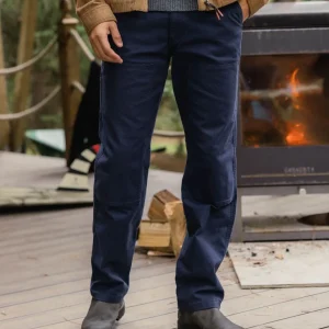 Pantalon en Coton Bio Vantage - Bleu Marine