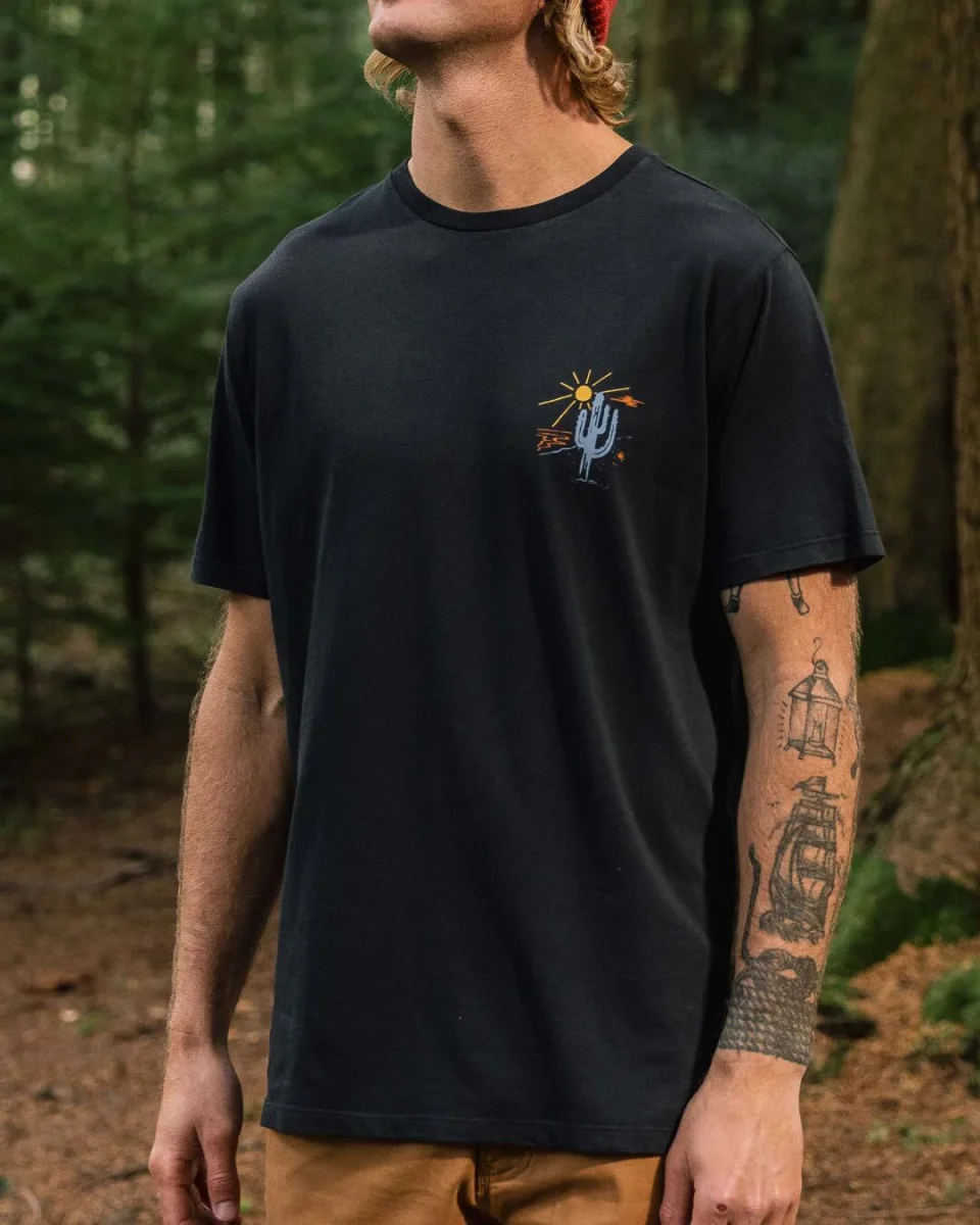 T-shirt en Coton Recyclé Tizana - Noir – Image 2