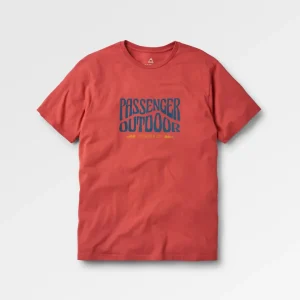 T-shirt en Coton Recyclé Yuca - Rouge Minéral