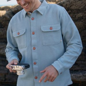 Chemise en Sergé Épais Island - Denim Délavé