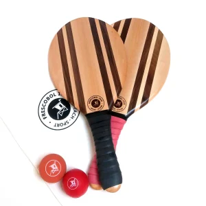 jeu-de-raquette-bois-rouge-noir.jpgv1647106884 Frescobol | Jeu de raquettes - Pastel Red/Noir