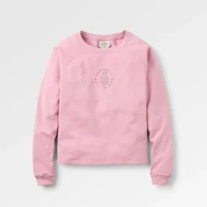 Sweatshirt en coton recyclé Remote - Pink Haze