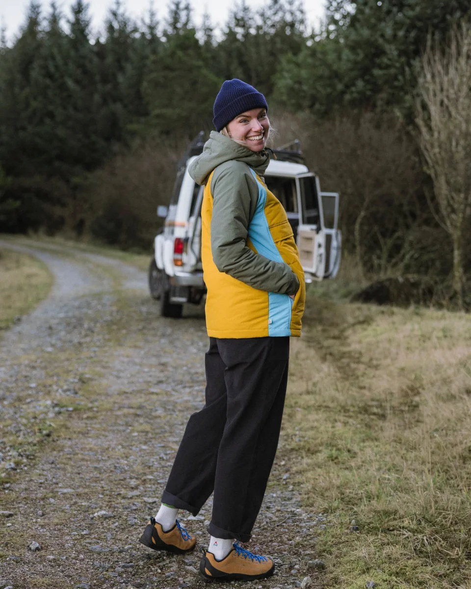 Anorak isolant recyclé à partir d’océan - olive poussiéreuse/jaune héritage – Image 4