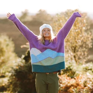 Pull en Maille Recyclé Vista - Rhubarbe