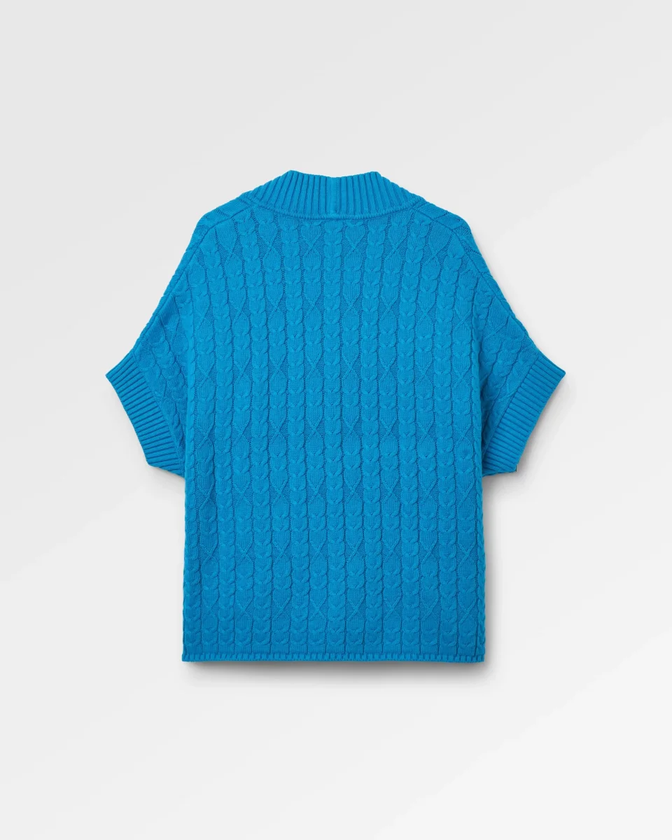 Cardigan Tricoté Confortable - Geai Bleu – Image 6