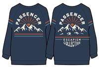 T-shirt Wander à manches longues - Denim foncé – Image 7