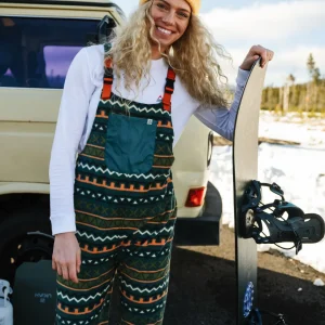 Salopette en Polaire Recyclée Ace - Retro Geo Méditerranéen