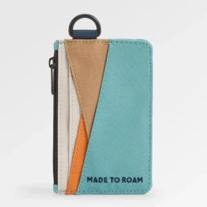 Porte-cartes recyclé Mountain - Arctique/Orange rétro