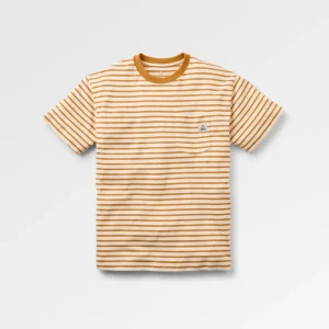 T-shirt Zen Recyclé Coupe Relax - Rayures Orange Rétro