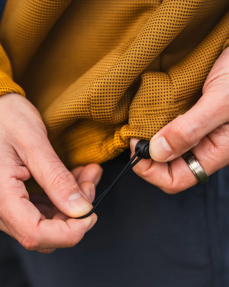Polaire Recyclée à Capuche avec Fermeture Éclair Complète Verticale - Ocre Poussiéreux – Image 6