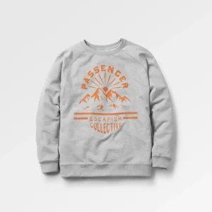 Sweatshirt en Coton Recyclé Marl Wander - Gris Clair Marl