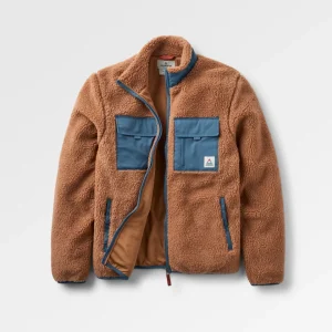 Veste en Sherpa à Poils Longs Valiant - Caramel