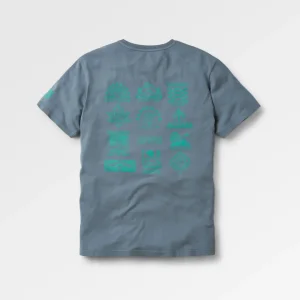 T-shirt Icon en coton recyclé - Gris orage