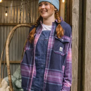 Chemise polaire East - bleu marine/rose brume